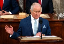 King Charles III jokes at the White House
