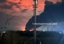 Пожежа після атаки дронів