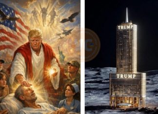 Трамп у ролі цілителя мем