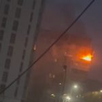 Горить квартира після падіння БпЛА