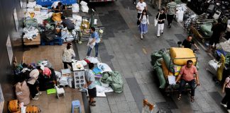 Shopping streets in China