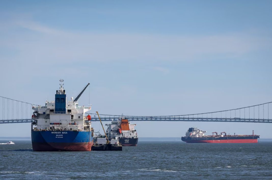 US tankers at sea