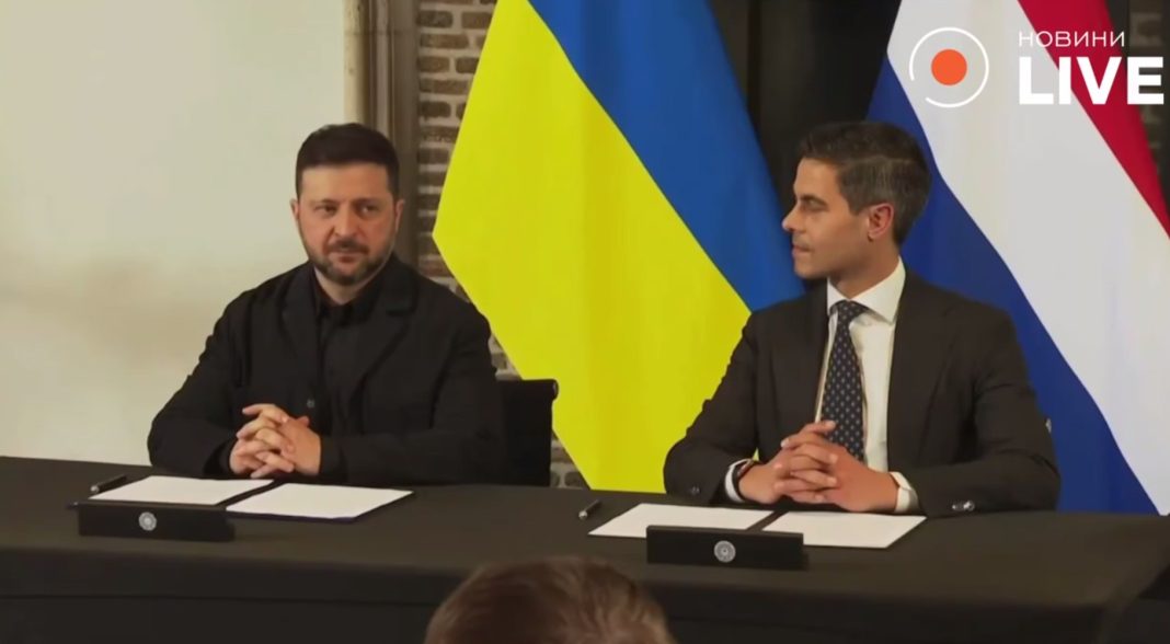 Screenshot_1 Signing of a defence agreement Ukraine Netherlands