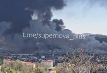 Уражено нафтотермінал у порту Туапсе Пошкоджений нафтотермінал у Туапсе