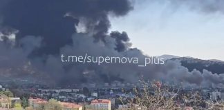 Уражено нафтотермінал у порту Туапсе Пошкоджений нафтотермінал у Туапсе