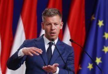 Peter Magyar and Donald Tusk in Warsaw