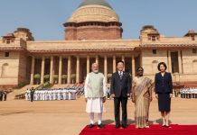 Lee Jae-myung and Modi at the summit