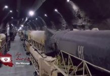 Iran's underground tunnels with missiles