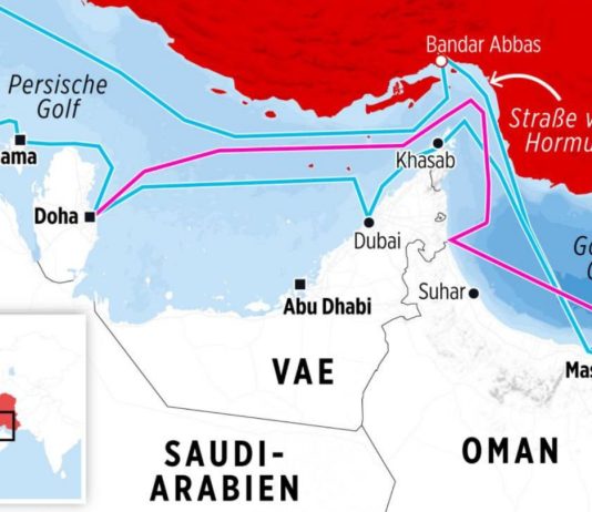 Підводні інтернет-кабелі в Ормузькій протоці