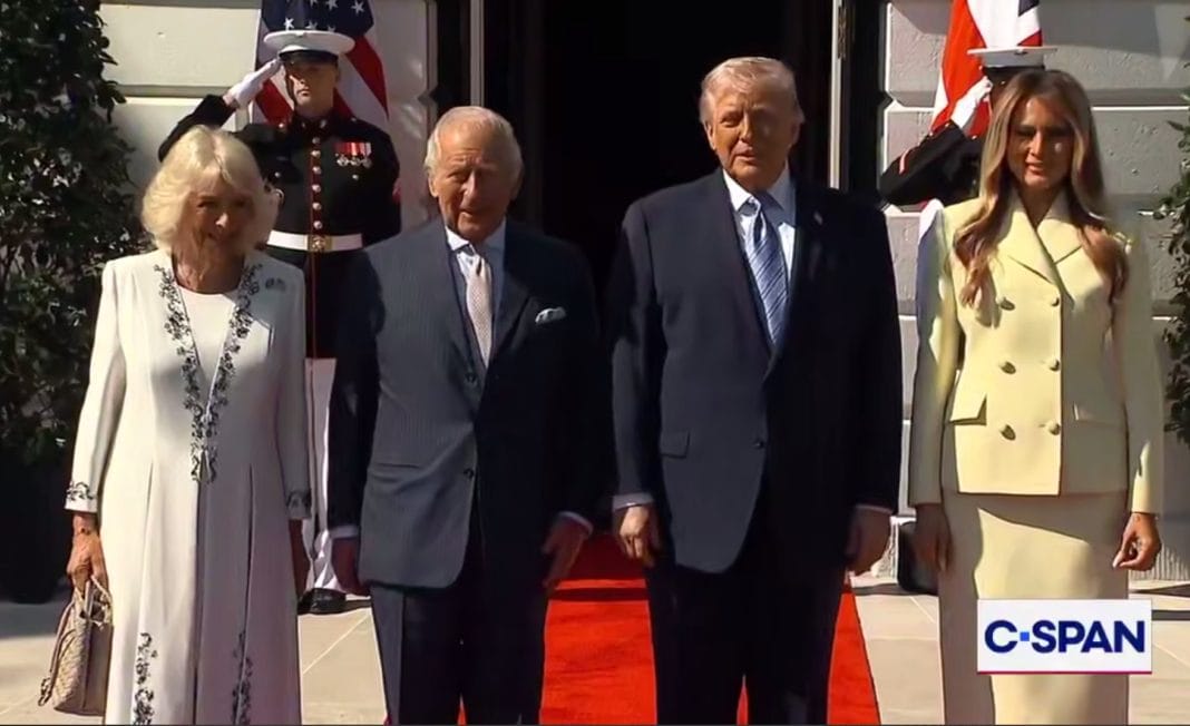 Trump and Melania meet King Charles III
