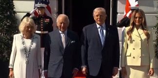 Трамп і Меланія зустрічають короля Чарльза III