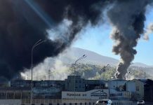 Пожежа у порту Туапсе, ранкові події