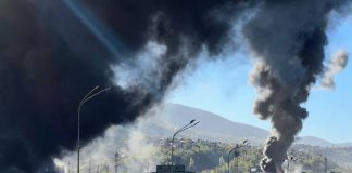 Пожежа у порту Туапсе, ранкові події