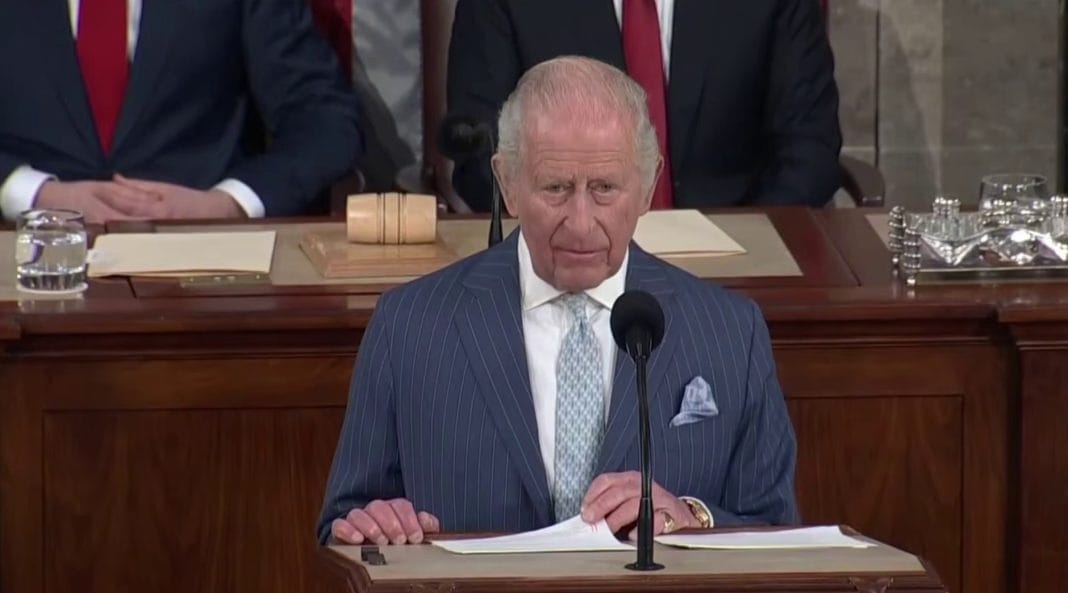 King Charles III in the US Congress.