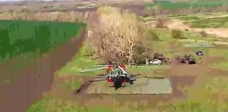 Українські дрони атакували гелікоптери РФ