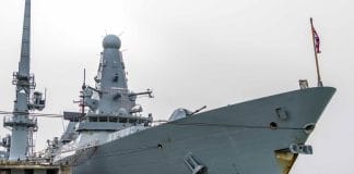 The Royal Navy patrols European waters.