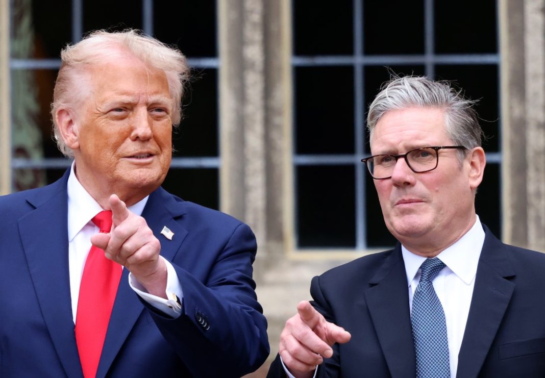 Кір Стармер і Дональд Трамп