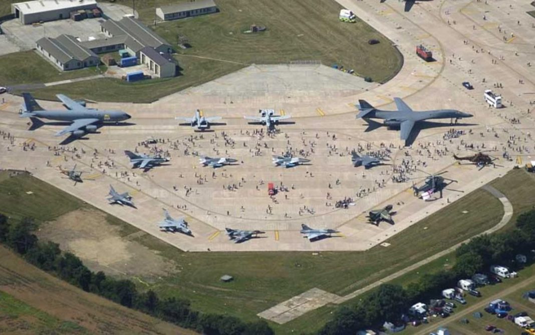 The British military base RAF Fairford.
