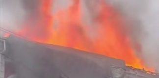 Російські дрони атакували мерію Прилук Пожежа після удару дронами по мерії Прилук