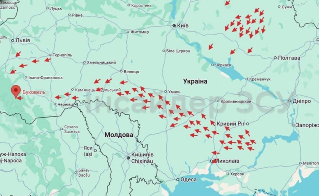 Map of the drone field
