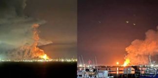 Пожежа у плавучому селі Кампунг Бахагія