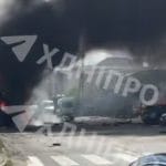 Удар по Дніпру: загибла людина, масштабна пожежа в місті