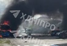 Атака Шахеда по житловому кварталу Дніпра