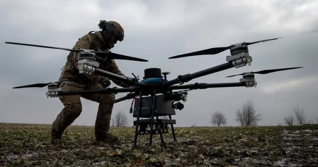 Ukrainian military in the field