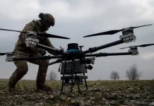 Ukrainian military in the field