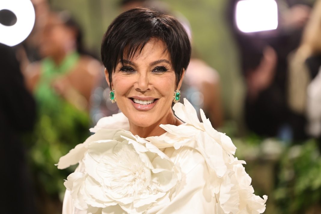 Kris Jenner smiles during a public event