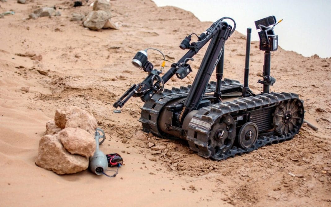 Ukrainian demining robot