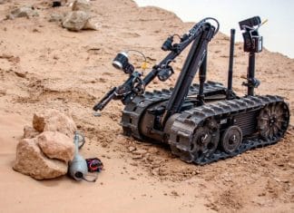 Ukrainian demining robot