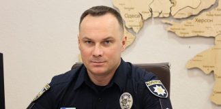 Ivan Vyhivskyi during a briefing