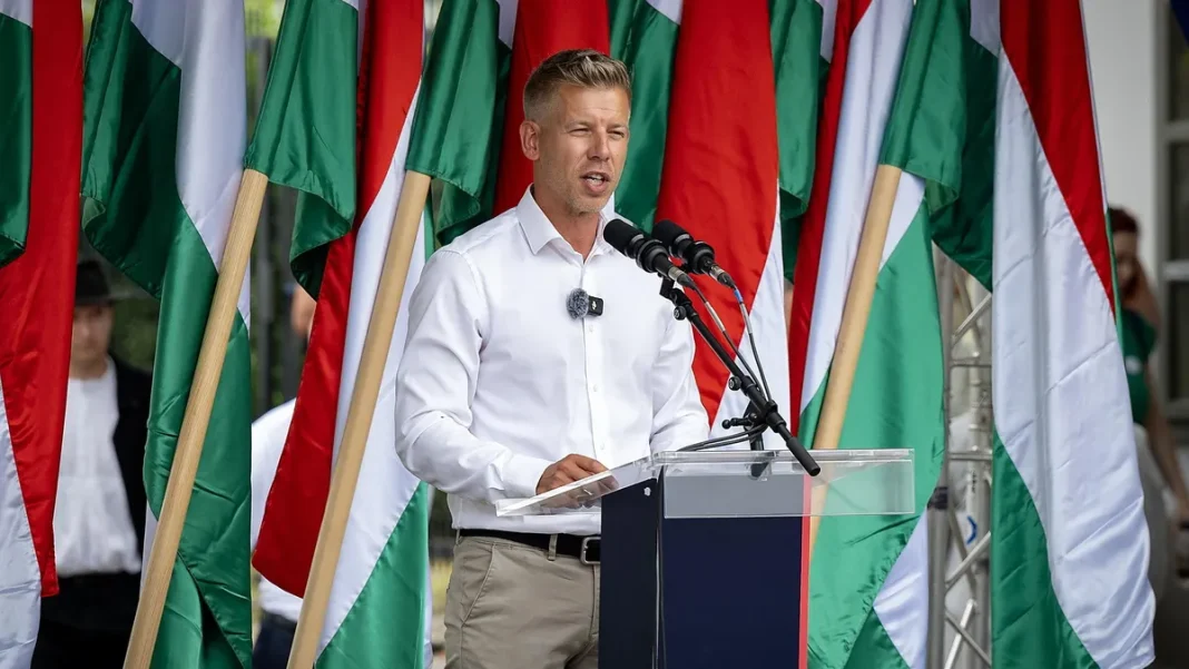 Peter Magyar announces election results