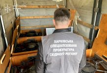 Warehouse with drones seized during the investigation