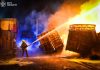 Пожежа після обстрілу в Одещині