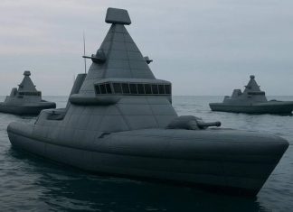 inflatable warship of Britain