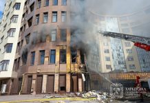 Реактивний шахед влучив в багатоповерхівку в Харкові