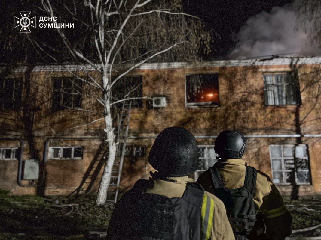 Consequences of a drone attack in Sumy region