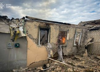 ДСНС працює на місці удару БпЛА