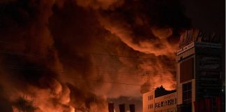 Kyiv in smoke: consequences of Russia's massive attack Київ у диму після атаки РФ