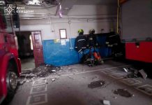 Пожежна частина після атаки БПЛА