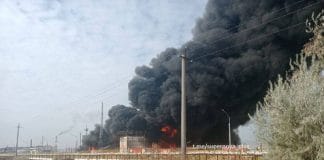Fire at the Novokuibyshevsk refinery