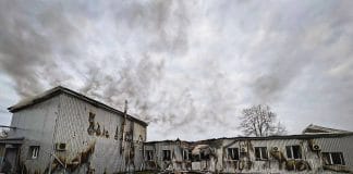 Пожежа після обстрілу агропідприємства