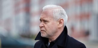 Ihor Terekhov during a statement on the anniversary of the Chernobyl accident