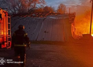 Атака дронами на Чернігівщині, пожежі