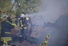 Fire in Transcarpathia caused by dry grass