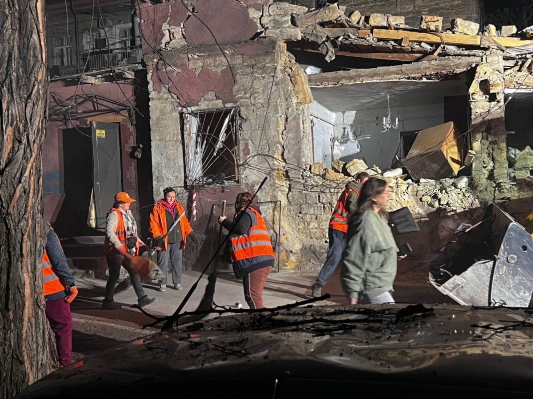 Massive attack on Odesa, destruction