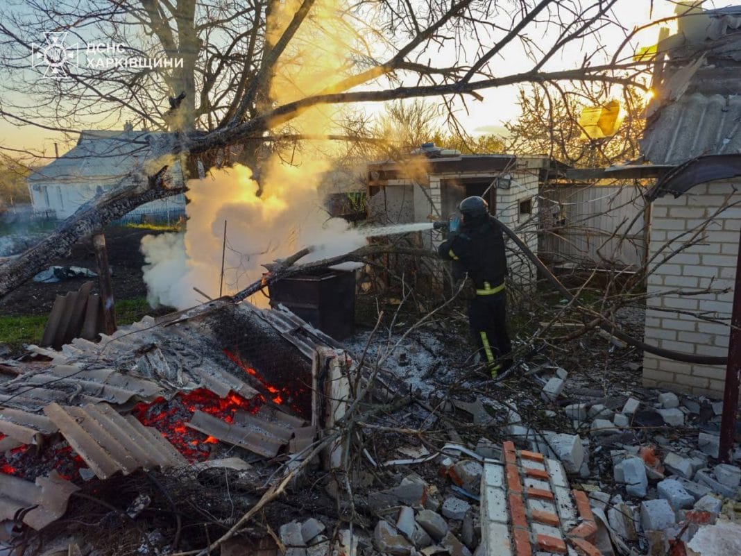 Shelling of a private house in Kharkiv region