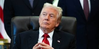 Donald Trump speaks, criticising US policy towards Ukraine